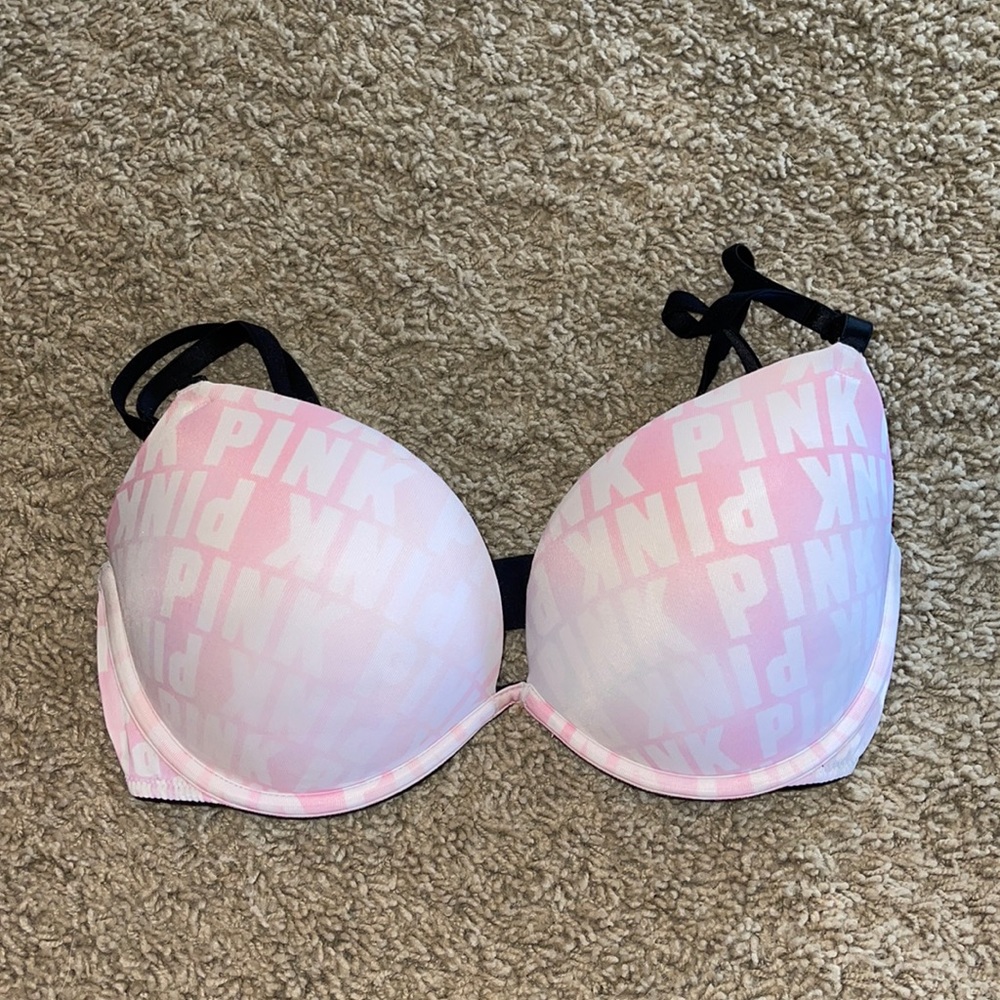 Pink super push up bra
